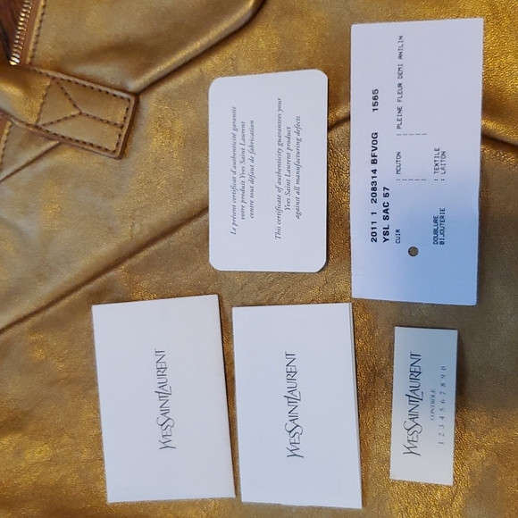 Yves Saint Laurent Easy Y Gold Bag - EUC - Picture 13 of 14